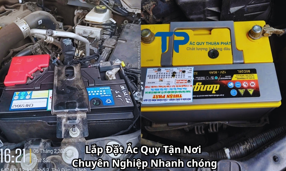 Lắp Đặt Ắc Quy Tận Nơi Chuyên Nghiệp Nhanh chóng