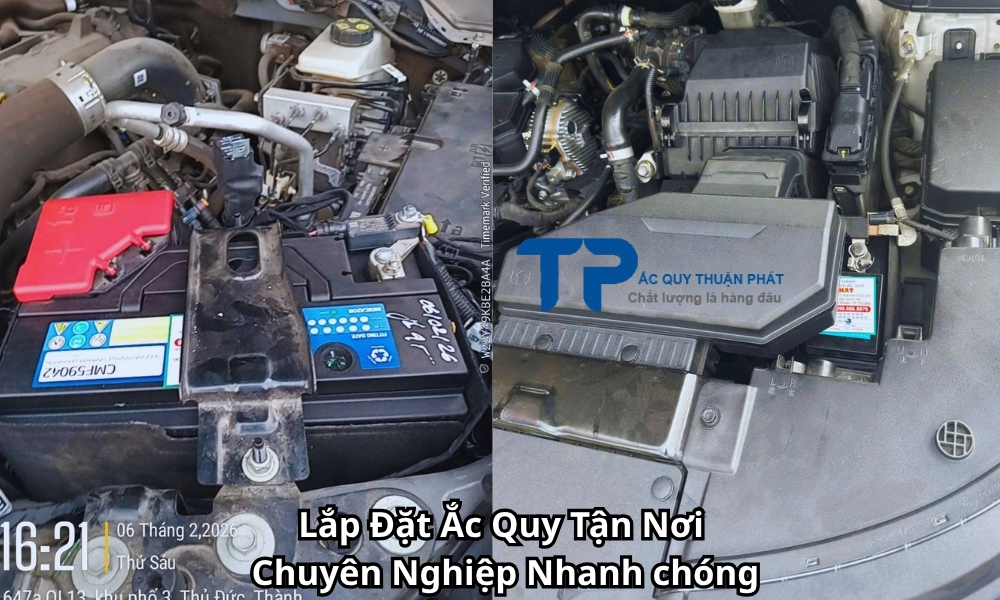 Lắp Đặt Ắc Quy Tận Nơi Chuyên Nghiệp Nhanh chóng