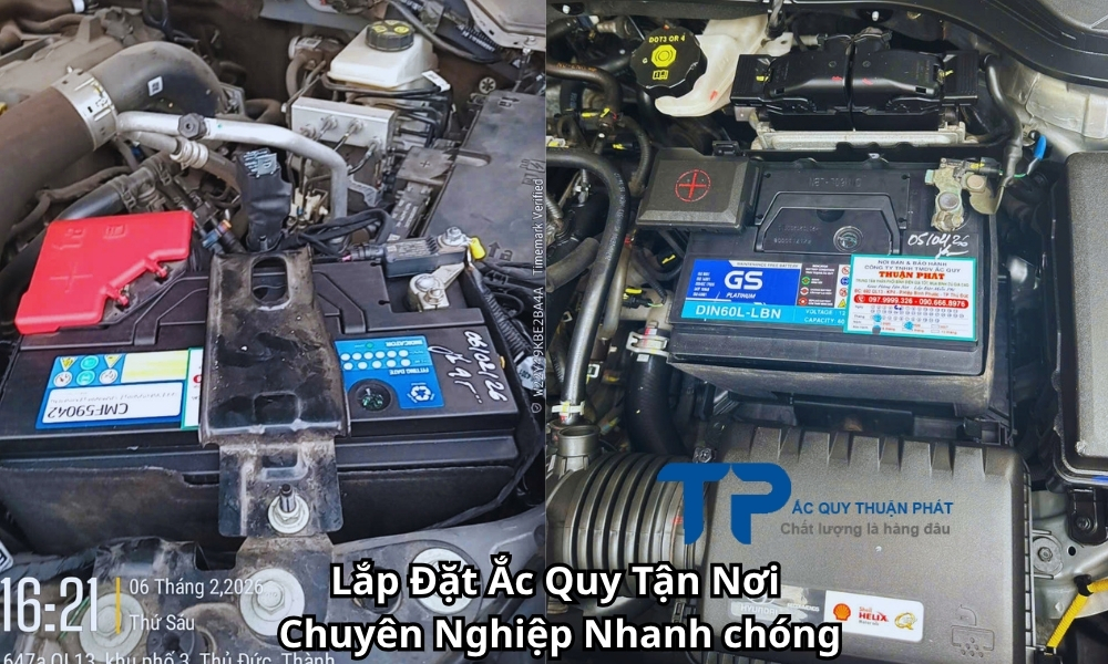 Lắp Đặt Ắc Quy Tận Nơi Chuyên Nghiệp Nhanh chóng