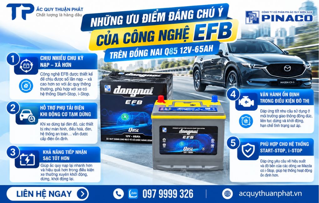 Những ưu điểm đáng chú ý của công nghệ EFB