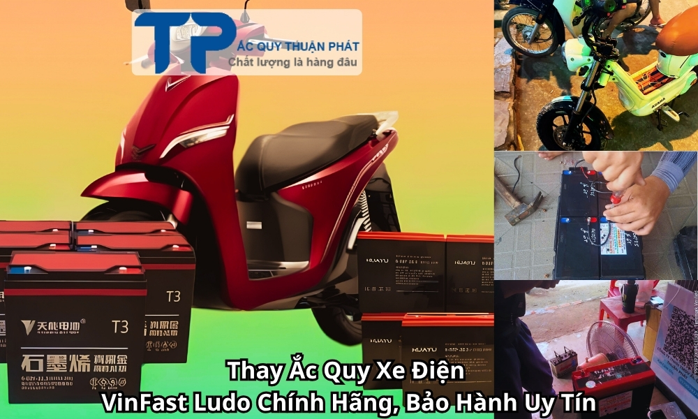 Thay Ắc Quy Xe Điện VinFast Ludo Chính Hãng, Bảo Hành Uy Tín