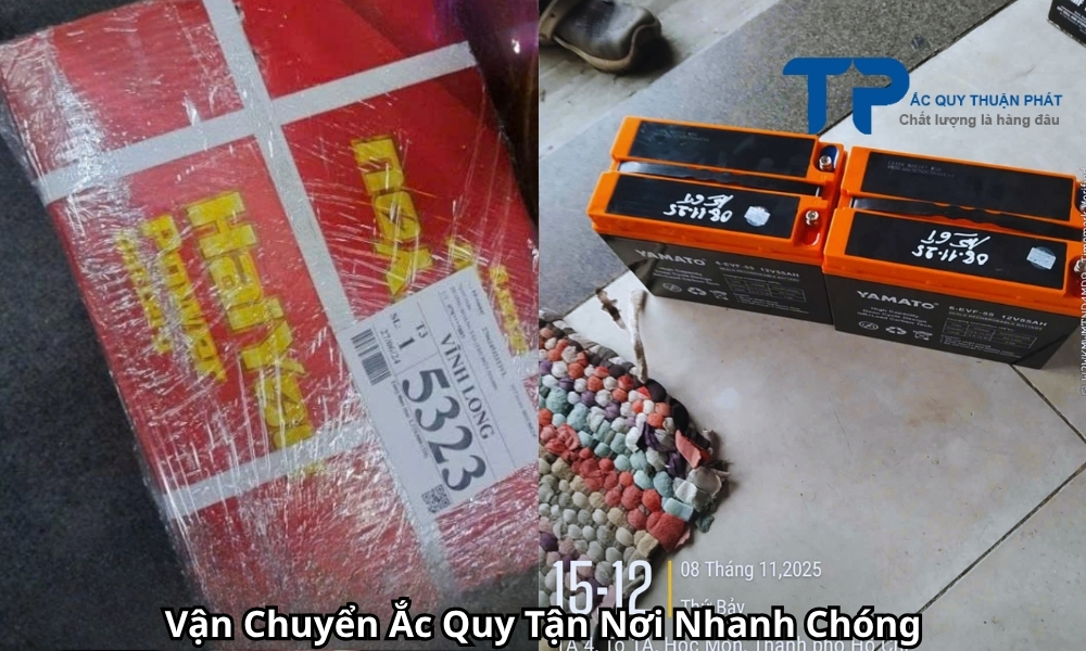 Vận Chuyển Ắc Quy Tận Nơi Nhanh Chóng