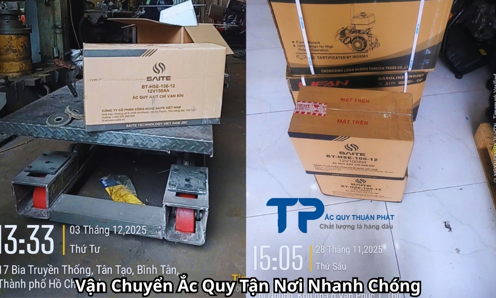 Vận Chuyển Ắc Quy Tận Nơi Nhanh Chóng