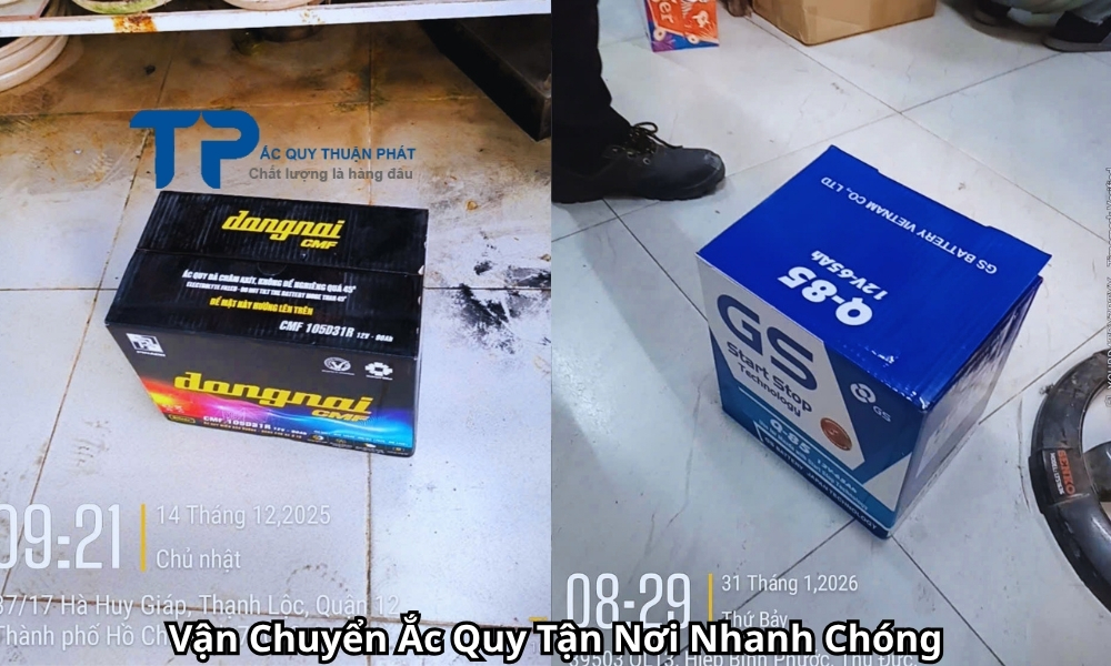 Vận Chuyển Ắc Quy Tận Nơi Nhanh Chóng