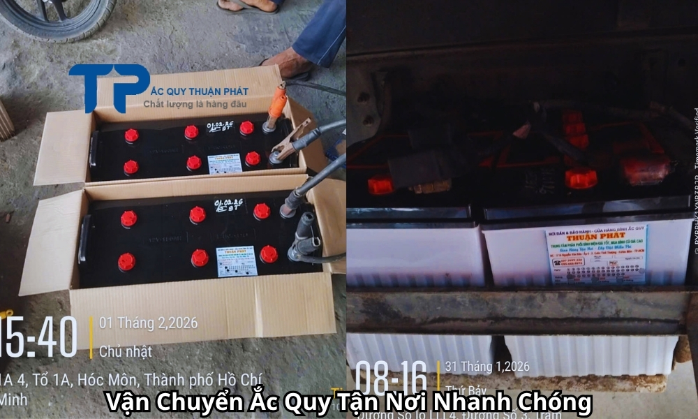 Vận Chuyển Ắc Quy Tận Nơi Nhanh Chóng