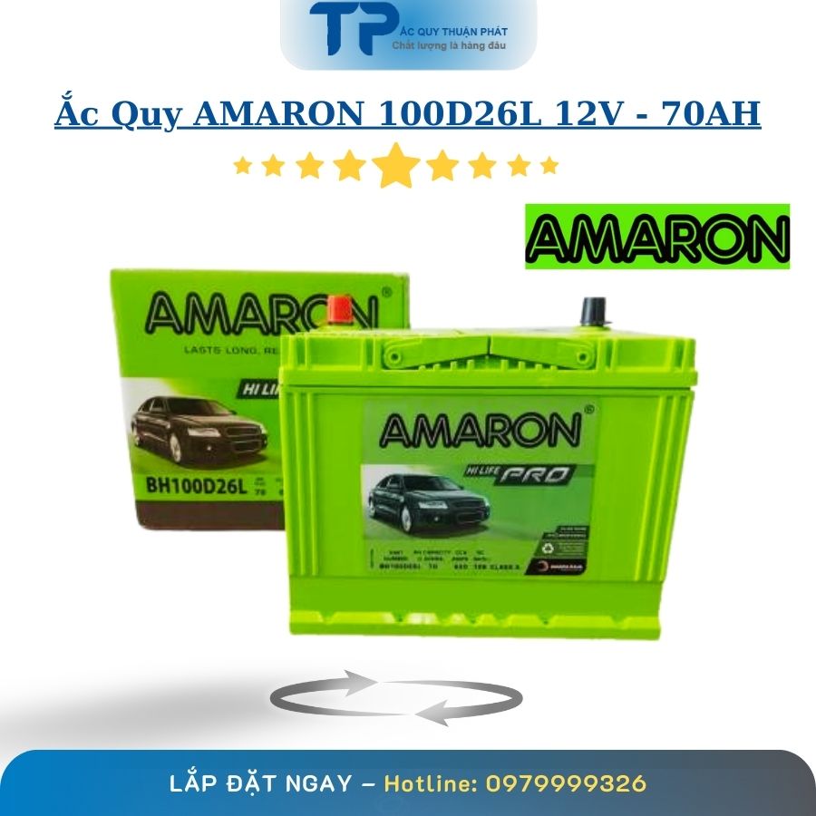 Ắc Quy AMARON 100D26L 12V - 70AH