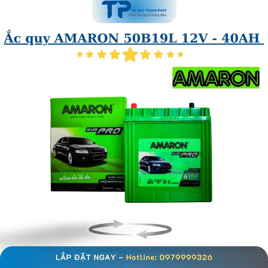 Ắc Quy AMARON 50B19L 12V - 40AH