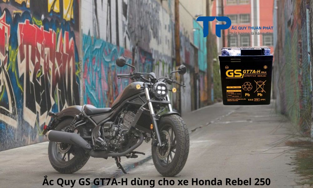 Ắc Quy GS GT7A-H dùng cho xe Honda Rebel 250
