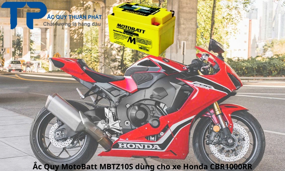 Ắc Quy MotoBatt MBTZ10S dùng cho xe Honda CBR1000RR