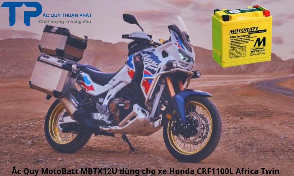 Ắc Quy MotoBatt MBTX12U dùng cho xe Honda CRF1100L Africa Twin