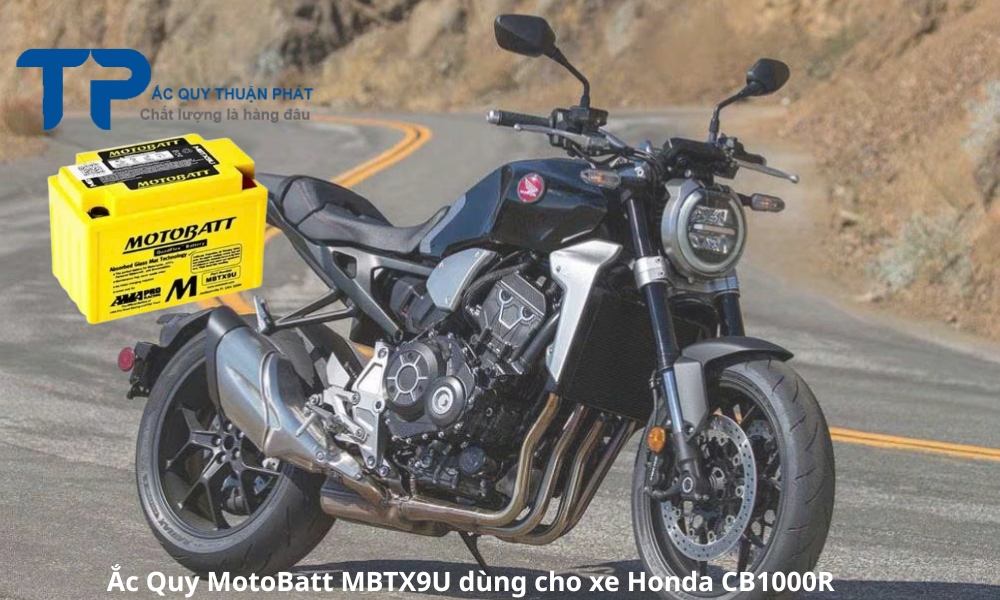 Ắc Quy MotoBatt MBTX9U dùng cho xe Honda CB1000R