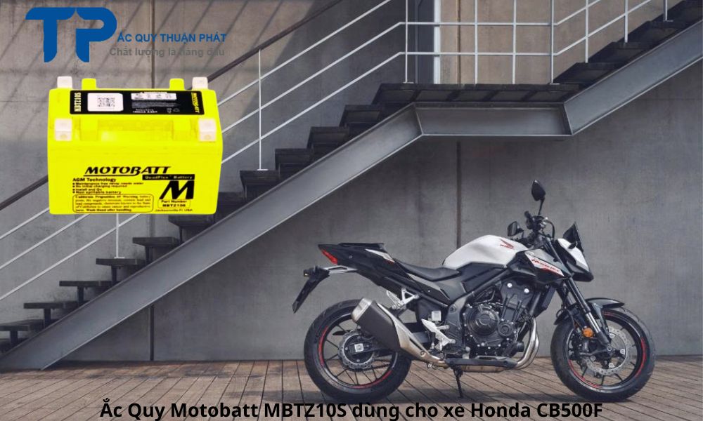 Ắc Quy Motobatt MBTZ10S dùng cho xe Honda CB500F