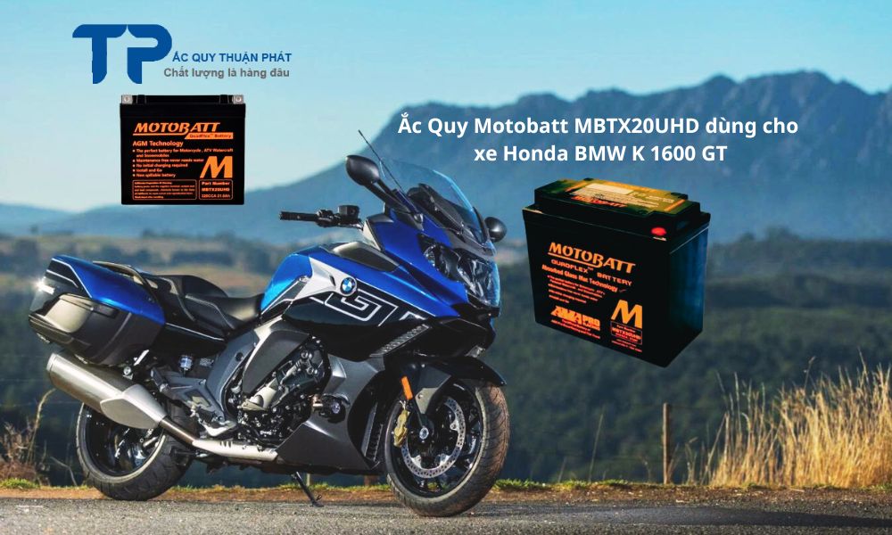Ắc Quy Motobatt MBTX20UHD dùng cho xe Honda BMW K 1600 GT