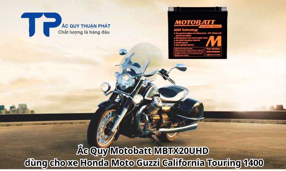 Ắc Quy Motobatt MBTX20UHD dùng cho xe Honda Moto Guzzi California Touring 1400