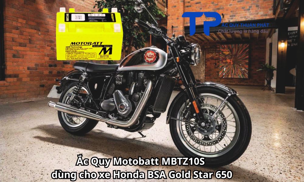 Ắc Quy Motobatt MBTZ10S dùng cho xe Honda BSA Gold Star 650