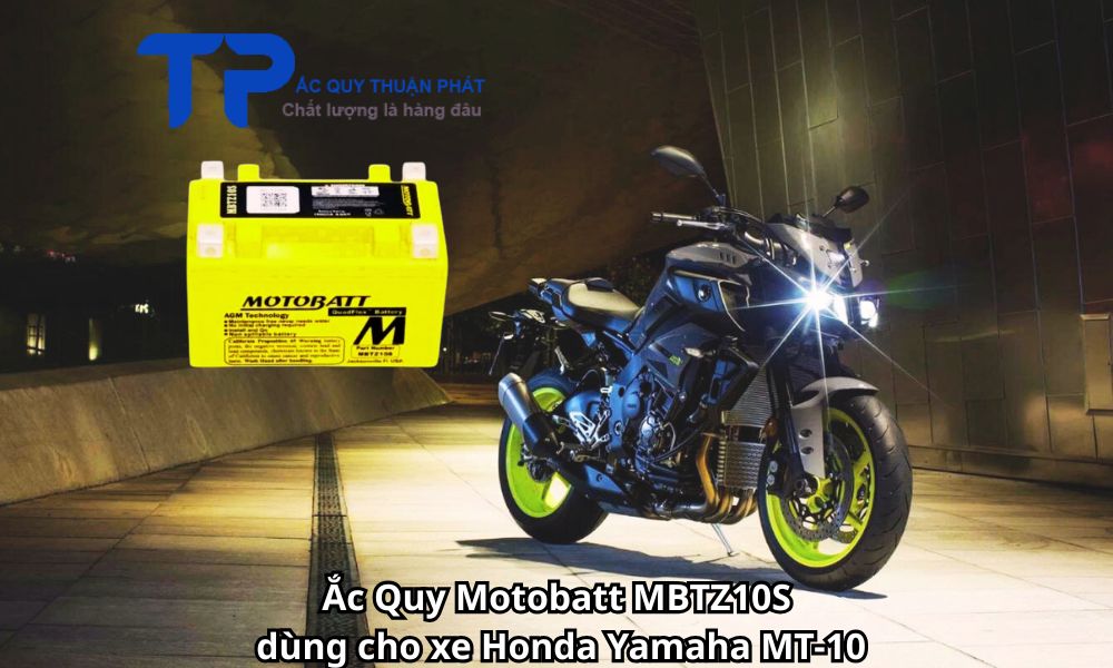 Ắc Quy Motobatt MBTZ10S dùng cho xe Honda Yamaha MT-10