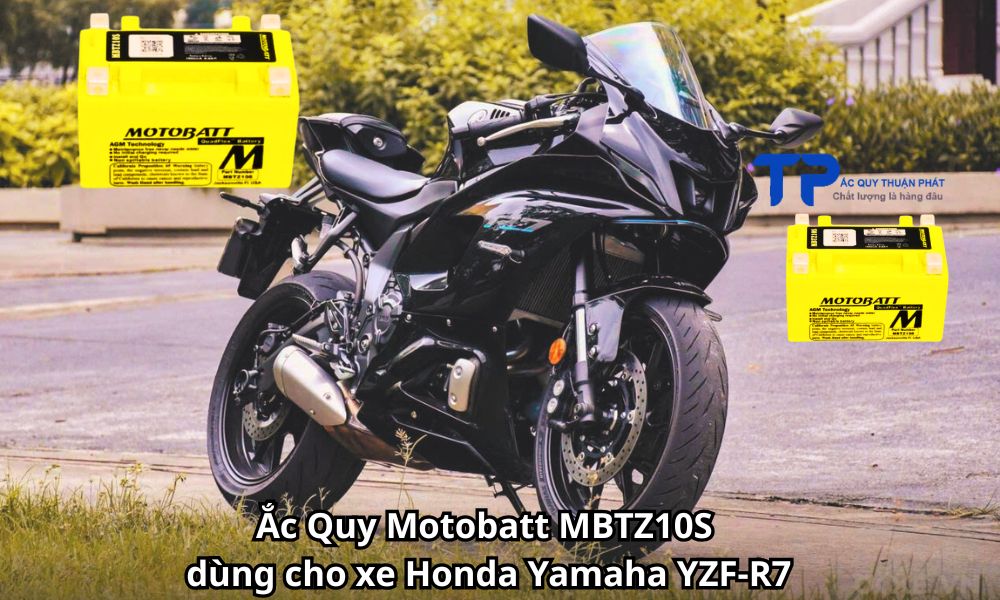 Ắc Quy Motobatt MBTZ10S dùng cho xe Honda Yamaha YZF-R7