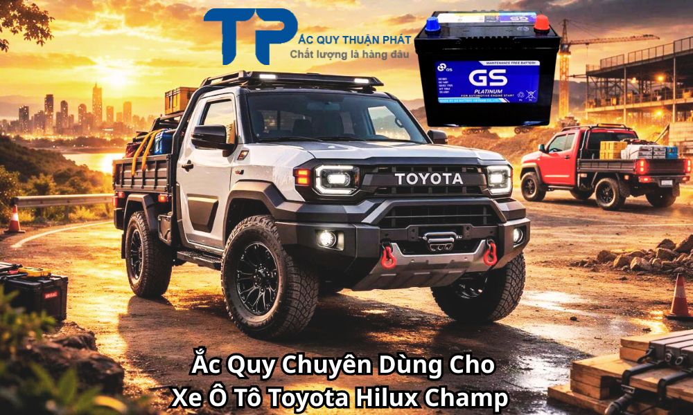 Ắc Quy Chuyên Dùng Cho Xe Ô Tô Toyota Hilux Champ