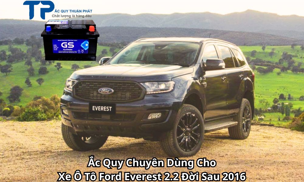 Ắc Quy Chuyên Dùng Cho Xe Ô Tô Ford Everest 2.2 Đời Sau 2016