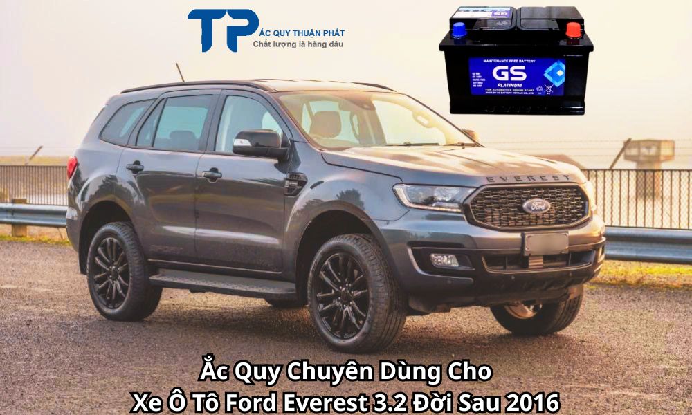 Ắc Quy Chuyên Dùng Cho Xe Ô Tô Ford Everest 3.2 Đời Sau 2016