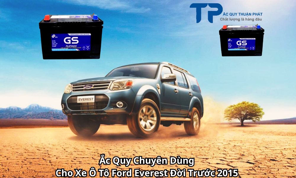 Ắc Quy Chuyên Dùng Cho Xe Ô Tô Ford Everest Đời Trước 2015