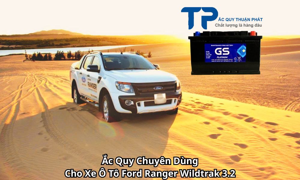 Ắc Quy Chuyên Dùng Cho Xe Ô Tô Ford Ranger Wildtrak 3.2