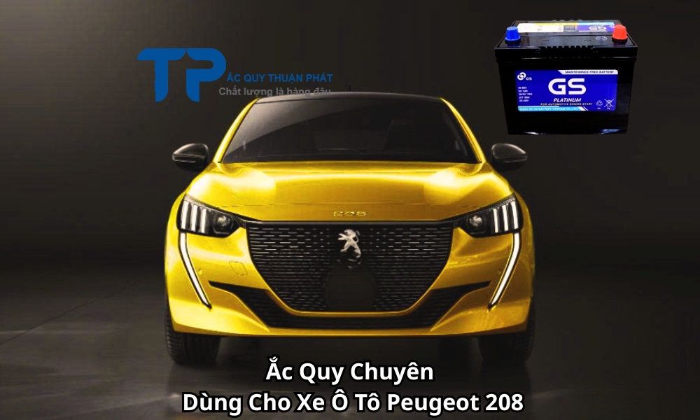 Ắc Quy Chuyên Dùng Cho Xe Ô Tô Peugeot 208